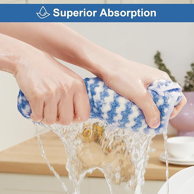 JOYMOOP Microfiber Cleaning Cloths – 18 Pack, Super Absorbent Towels - Image 3