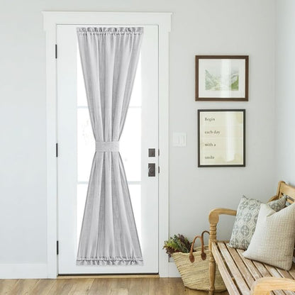 NICETOWN Sheer Door Curtains forWindow 80 Inches Long, Privacy French Door by NICETOWN