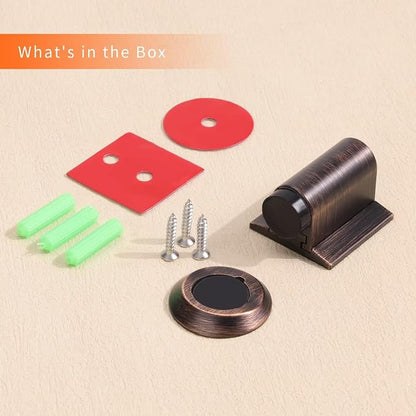 Bak Bo Magnetic Door Stoppers 4 Pack Bottom of Door Holder Keep Door Open No - Image 5
