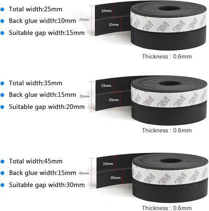 TAROSE Weather Stripping, 33 Feet Weather Seal Strip, Adhesive Silicone Tape - Image 2