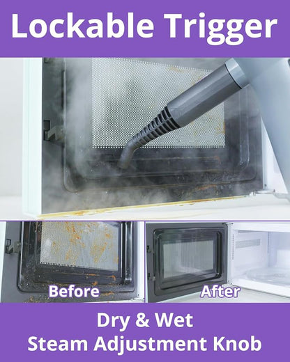 Steam Cleaner: 10s Fast Heating-Lockable Steam Trigger-Large Tank-Refill - Image 4