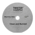 Diversey DD1229105 TASKI Twister Intellipad Diamond Coated Floor Machine Cleaning Pad, Made in USA, Burnish to High Super Gloss Finish, Grey/Brown, 13-inch (Pack of 2)