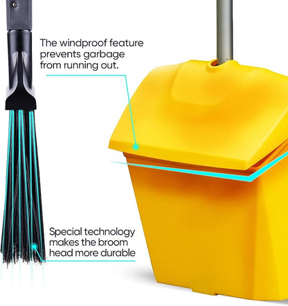 Yocada Commercial Broom and Dustpan Set - Image 2