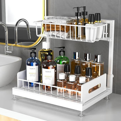 Dataroad Under Sink Organizers And Storage Pull Out Cabinet Organizer 2 Tier - Image 4