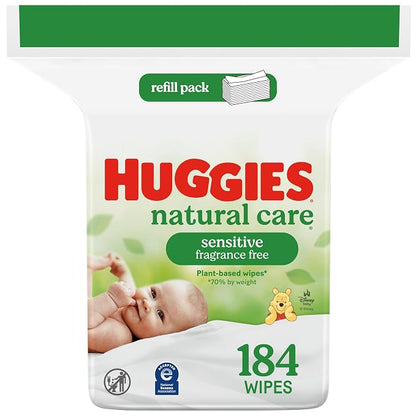 Huggies Natural Care Sensitive Baby Wipes, Hypoallergenic, 99% Purified Water by Huggies%C2%AE
