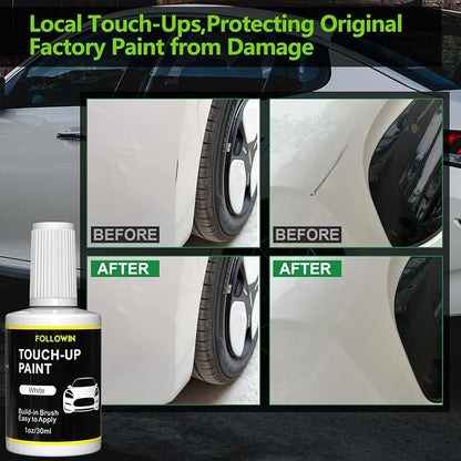 FOLLOWIN White Touch Up Paint for Cars, Car Paint Scratch Repair, Built-in - Image 4