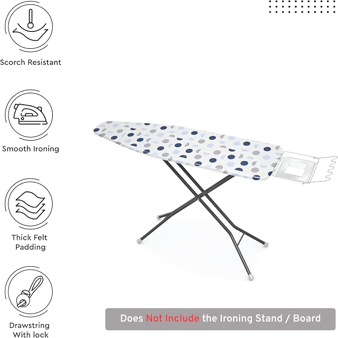 Encasa XO Ironing Board Cover and Pad 42"x14" - Image 3