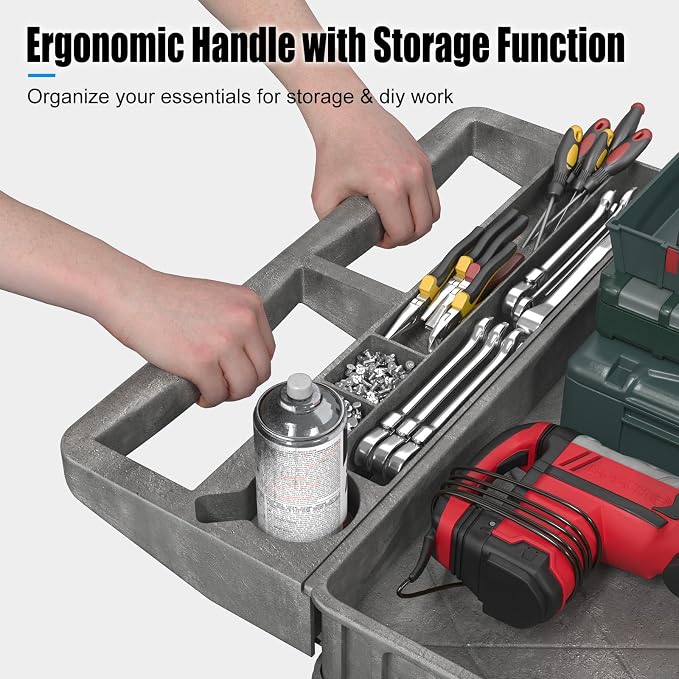 Heavy Duty Rolling Utility Cart - Image 3