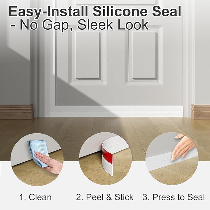 Heavy-Duty 36 ft x 3 in Weather Stripping, Extra Thick 2mm Door Draft Stopper - Image 5