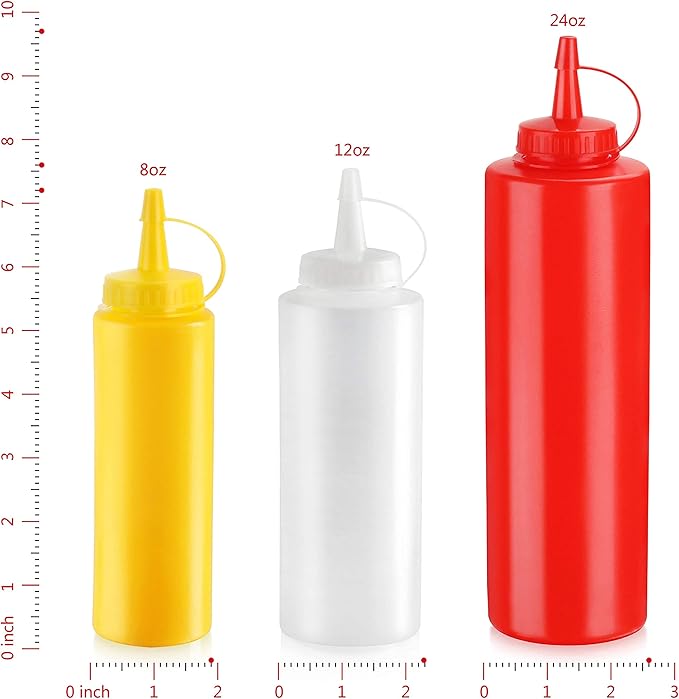 New Star Foodservice 26559 Squeeze Bottles, 24 oz - Image 2