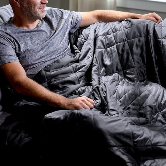 LUXOME Lightweight Blanket | 100% Rayon (Viscose) from Bamboo Fabric & Fill | King/Cal King - 98"x92" | Thermal-Regulating | Charcoal