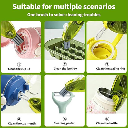 3 in 1 Cup Lid Gap Cleaning Brush Set, 3 Colors - Image 3