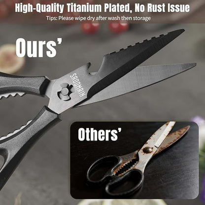 Kitchen Scissors All Purpose, Extra Sharp Kitchen Shears - Image 8
