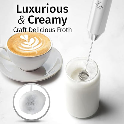 Zulay Kitchen Rechargeable Milk Frother Handheld Lux - Image 2