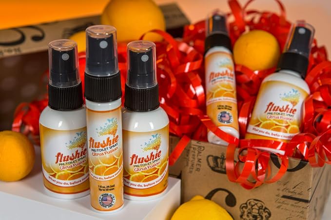 Flushie Pre-Toilet Sprays for Poop Travel Size Toiletries Bathroom Spray for - Image 4
