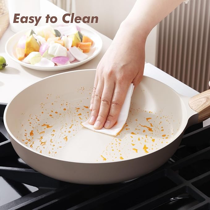 SENSARTE Ceramic Nonstick Frying Pan Small Skillet 8Inch Non Stick Omelette Pans - Image 5