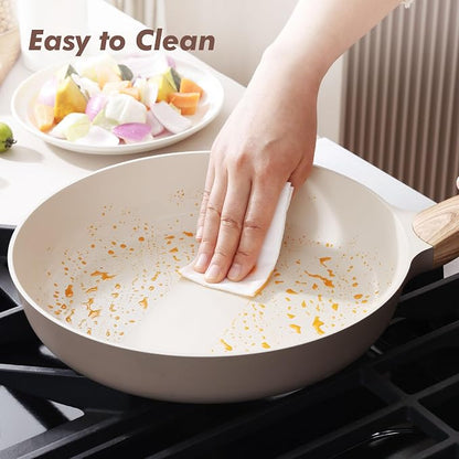 SENSARTE Ceramic Nonstick Frying Pan Small Skillet 8Inch Non Stick Omelette Pans - Image 5