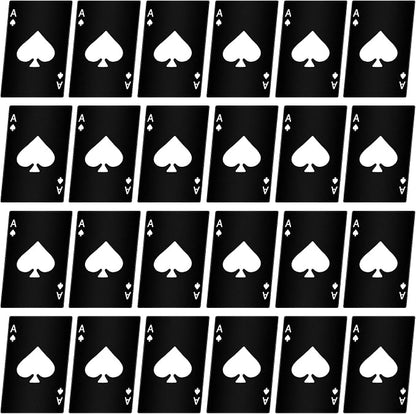 Chumia Poker Card Bottle Openers Stainless Steel Poker Card Beer Ace Bottle Cap by Chumia