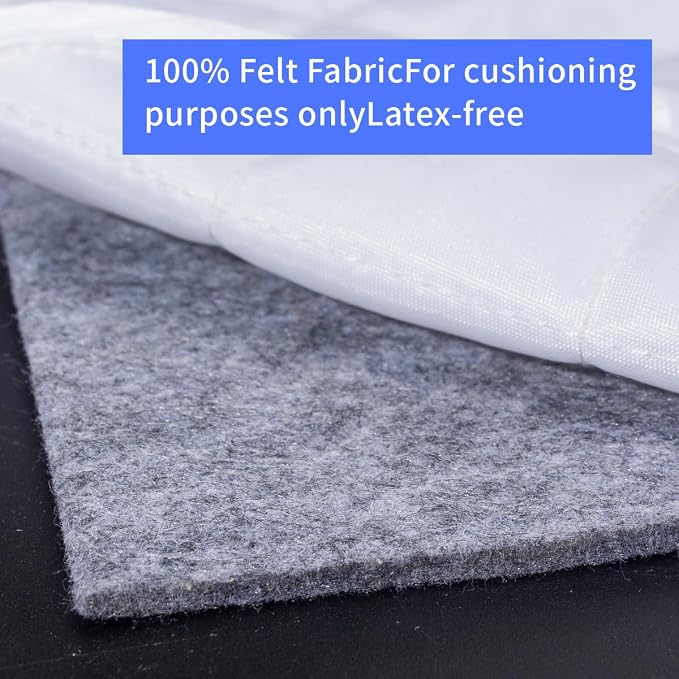 Felt Rug Pad, 4x6 Ft Extra Large Area Cushioned Carpet Liner, Thick Felt Pads - Image 4