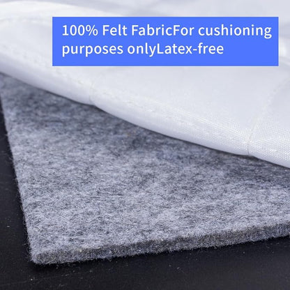 Extra Large Area Rug Pad, 9x12 Ft Cushioned Carpet Pad, Thick Felt Pad - Image 4