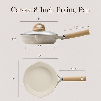 CAROTE 8" Ceramic Frying Pan - Image 2