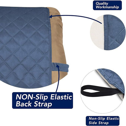 PureFit Reversible Quilted Sofa Cover, Water Resistant Slipcover Furniture - Image 3