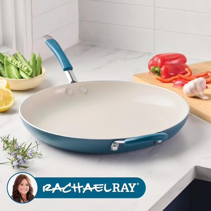Rachael Ray Cucina Ceramic Nonstick Frying Pan/Skillet, Dishwasher Safe - Image 7