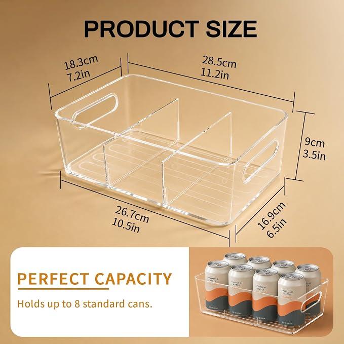 Mpotmiy 6 Pack Pantry Organizers and Storage, Fridge Organization and Storage - Image 6