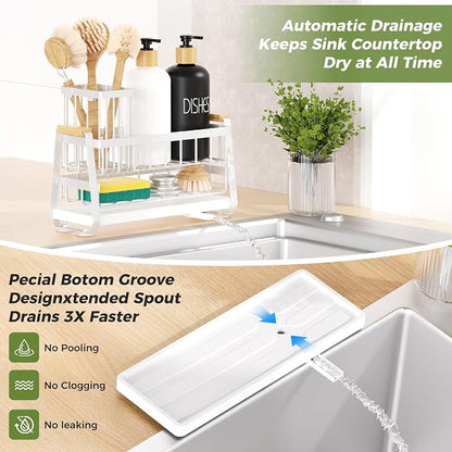 Sponge Holder for Kitchen Sink, Kitchen Sink Caddy - Image 6