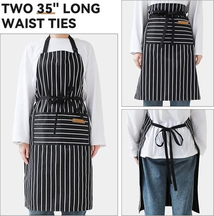 NLUS 2 Pack Cooking Aprons for Women - Image 6