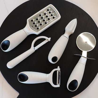Beille 7pc Wheat Straw Complete Kitchen Utensils Set - Image 5