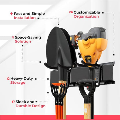 Garage Wall Organizer | 64" Heavy-Duty Tool Storage Rack | Adjustable - Image 2