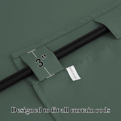 RYB HOME Small Window Curtains Blackout, Privacy Thermal Insulating Drapes - Image 5