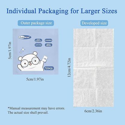 （200 PCS) Anti-Fog Lens Wipes Pre-Moistened Anti-Fog Wipes| Glasses Cleaner - Image 2