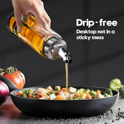 Olive Oil Dispenser Bottle for Kitchen Shatterproof Glass Bottle - Image 5