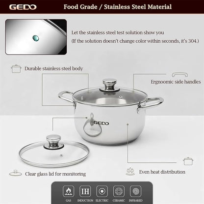 GEDO Stainless Steel Stock Pot - Image 4