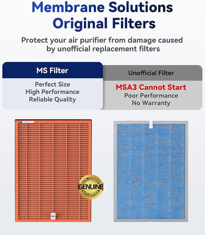 Membrane Solutions MSA3/MSA3S Toxin Gas VOCs Removal Air Purifier Filter - Image 4