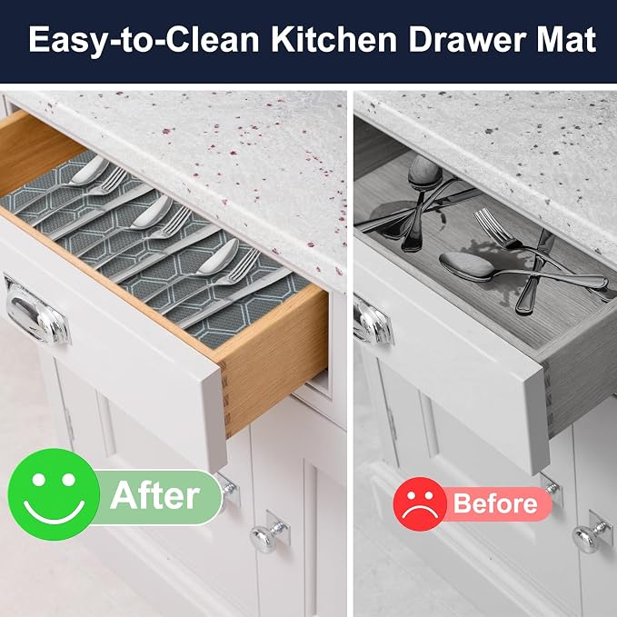 Non Adhesive Shelf Liner, Waterproof Drawer Liners - Image 7