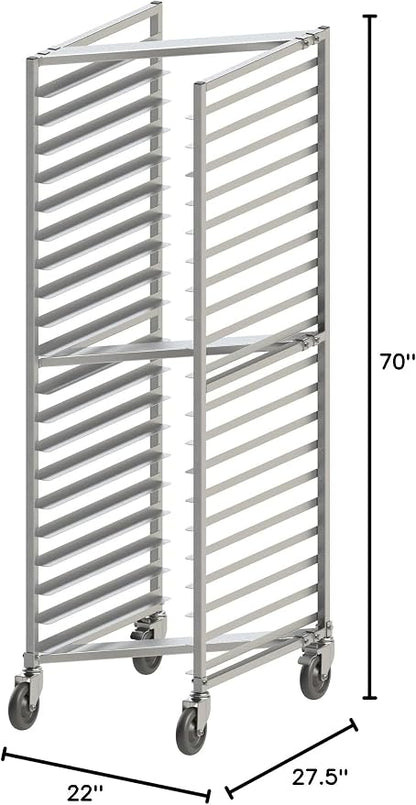 Winco Aluminum Sheet Pan/Bun Rack, Nesting Style, 20 Tier - Image 3
