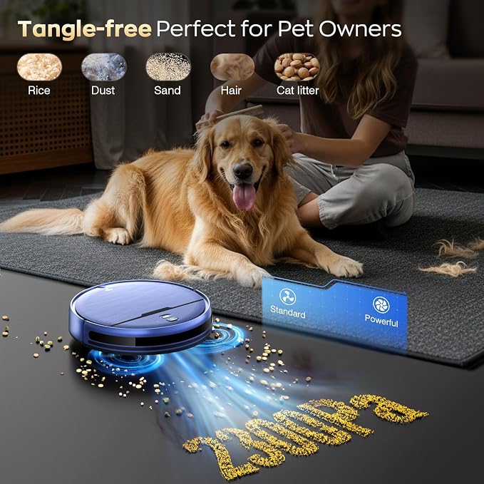 Robot Vacuum and Mop Combo, 2 in 1 Robotic Vacuums Cleaner - Image 4