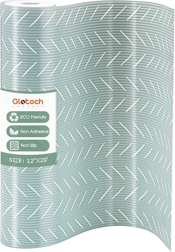 Glotoch 2 Rolls Premium Non Slip Shelf Liner, Non Adhesive Drawer Liner by GlotochExpress