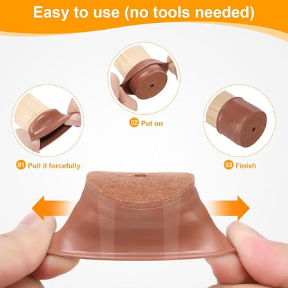CHUNZEXI 32 Pack Chair Leg Floor Protectors - Image 4