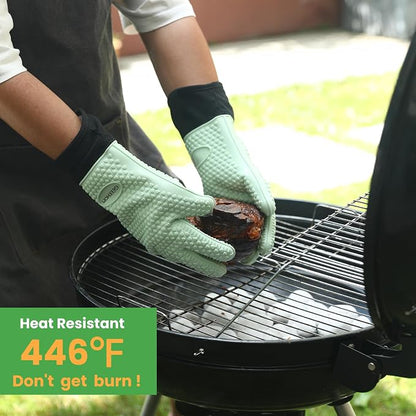 GEEKHOM BBQ Gloves Heat Resistant Oven Mitts - Image 4
