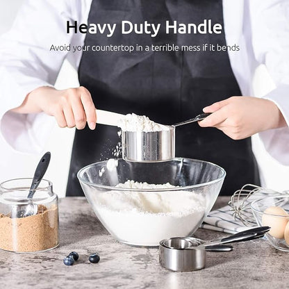 Measuring Cups : U-Taste 18/8 Stainless Steel Measuring Cups and Spoons Set of - Image 5