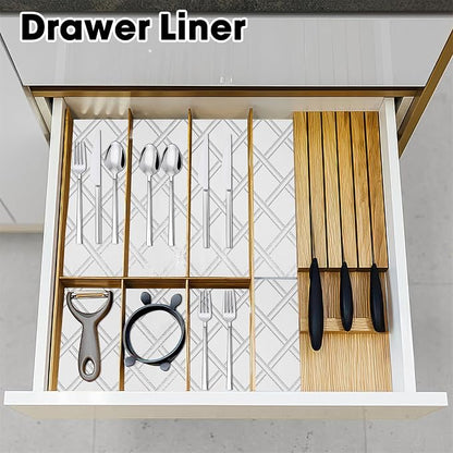 Drawer and Shelf Liner for Kitchen Cabinets Non-Adhesive Cabinet Liners for - Image 7