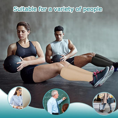 ACTINPUT 8 Pairs Compression Socks for Women & Men,Support Compression Stockings for Medical Running Athletic