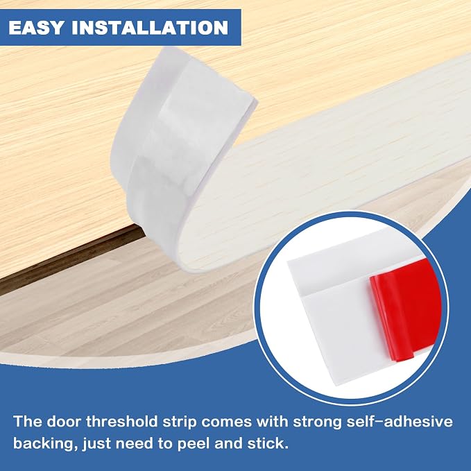 Vinyl Door Threshold Flooring Transition Strip Self Adhesive Carpet Edging Strip - Image 2