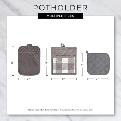 DII Home Sweet Farmhouse Kitchen Collection, Potholder/Oven Mitt/Dishtowel Set - Image 6