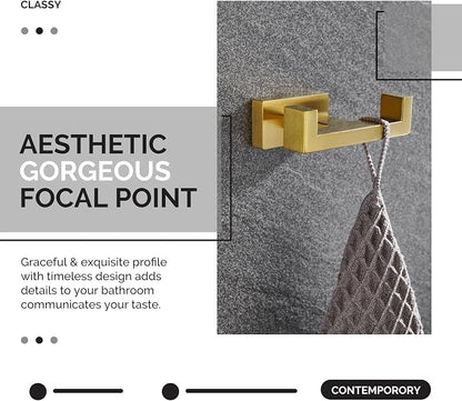 Angle Simple Towel Hook for Bathroom, SUS 304 Stainless Steel Hand Towel Holder - Image 7