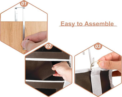 2 Packs 5-Tier Over the Door Storage Organizer - Image 6